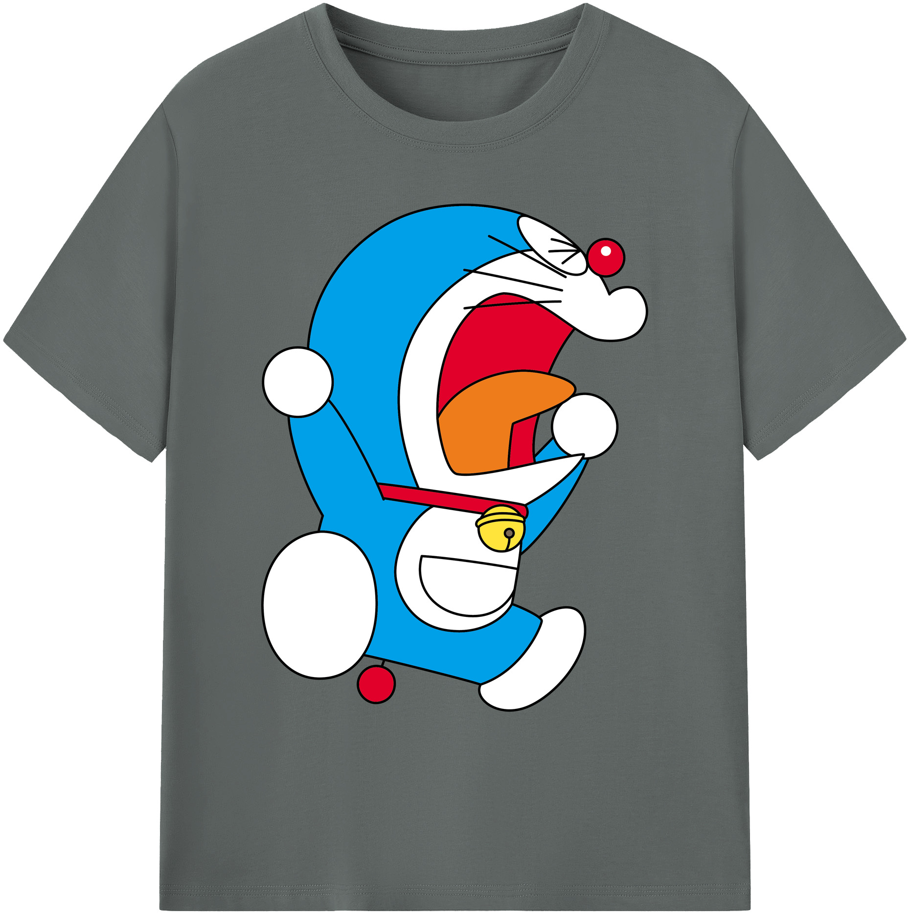 （画像用） ドラえもん Doraemon 綿100％ メンズ半袖Tシャツ｜肌触りやわらか＆通気性